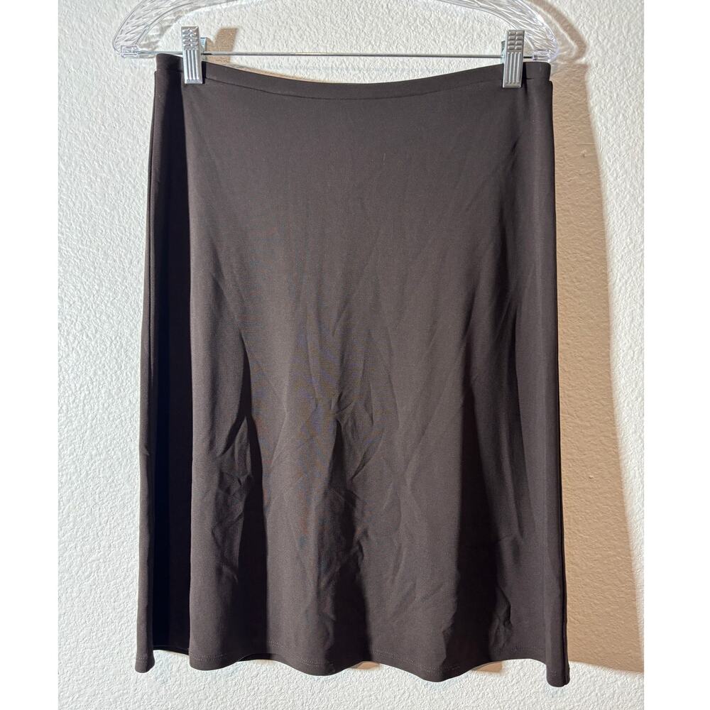 Ann Taylor Size XS Chocolate Dark Brown Knee-Length A-Line Pull-On Skirt